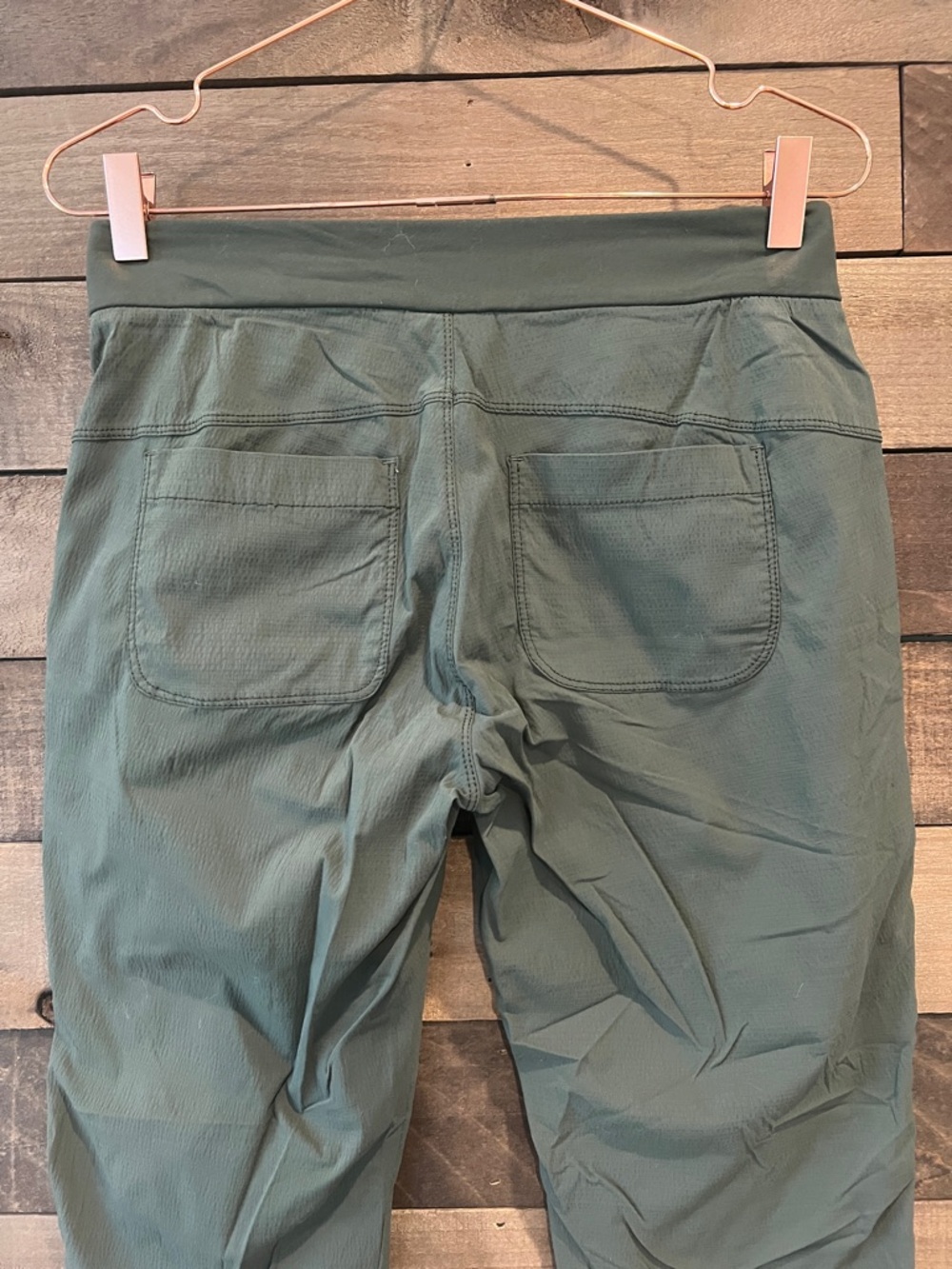 Athleta Women's Trekkie Crop Hiking Pants in Green Size 4 - Picture 5 of 7